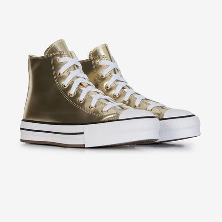 CONVERSE chuck taylor all star CHUCK TAYLOR ALL STAR EVA LIFT HI SHINE DORATO RAGAZZO