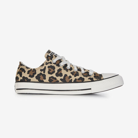 CONVERSE CHUCK TAYLOR ALL STAR OX LEOPARD BEIGE/MARRONE RAGAZZO