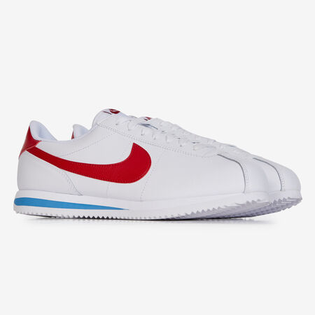 NIKE cortez CORTEZ LEATHER OG BIANCO/ROJO UOMO
