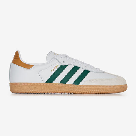 ADIDAS ORIGINALS samba SAMBA OG BIANCO/VERDE UOMO
