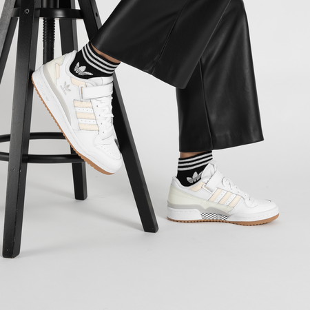 CALZINI X3 ANKLE TREFOIL : NOIR/BLANC