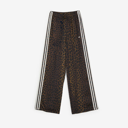 ADIDAS ORIGINALS PANT WIDE LEG LEO SATIN MARRONE/BIANCO DONNA