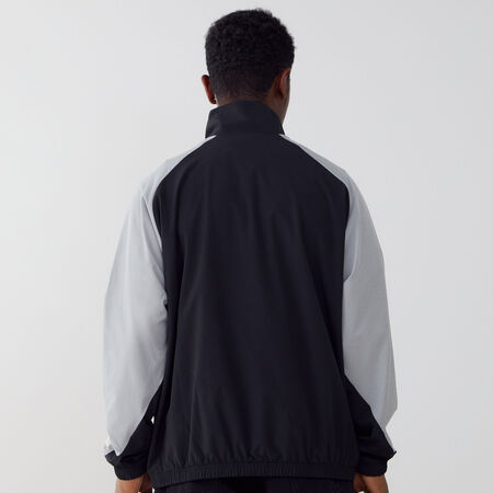 NEW BALANCE JACKET TRACKTOP WOVEN NERO/GRIGIO UOMO