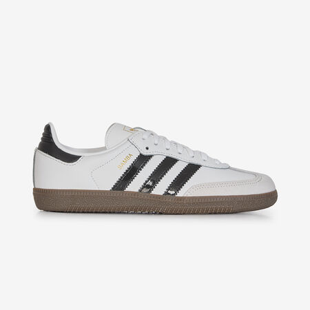 ADIDAS ORIGINALS SAMBA OG PATENT BIANCO/NERO RAGAZZO
