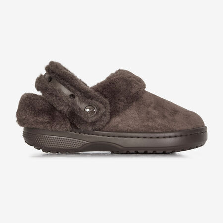 UNFURGETTABLE SUEDED CLOG : MARRONE