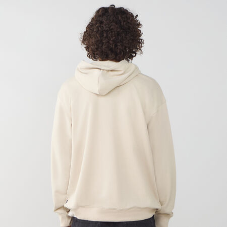 NEW BALANCE HOODIE BIG LOGO RUN BEIGE UOMO