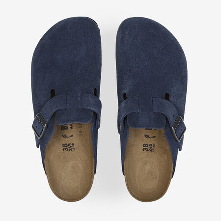 BIRKENSTOCK BOSTON SUEDE NEW NAVY BLU SCURO DONNA