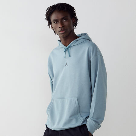 JORDAN HOODIE CENTERED LOGO DRI-FIT BLU/NERO UOMO