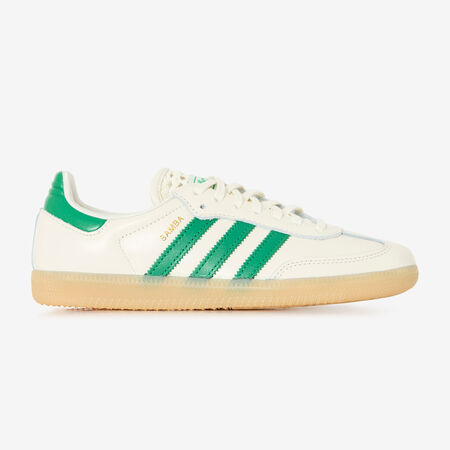 ADIDAS ORIGINALS samba SAMBA OG BEIGE/VERDE DONNA