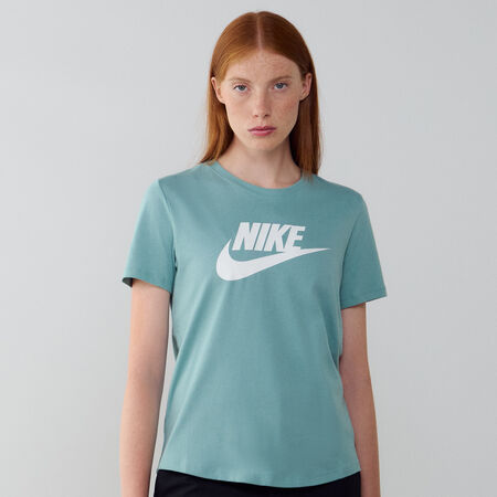 NIKE TEE SHIRT BIG SWOOSH ESSENTIAL BLU/BIANCO DONNA