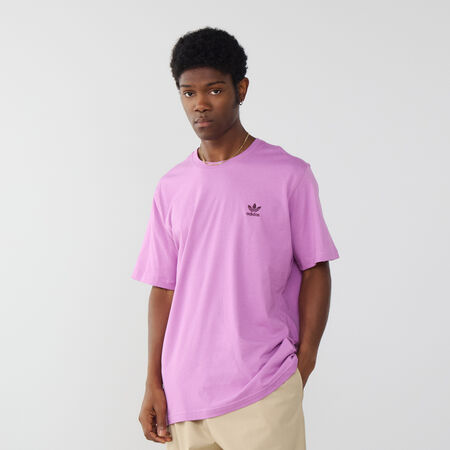 ADIDAS ORIGINALS TEE SHIRT ESSENTIAL TREFOIL VIOLA/NERO UOMO