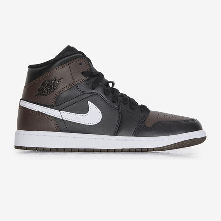 AIR JORDAN 1 MID : NERO/MARRONE