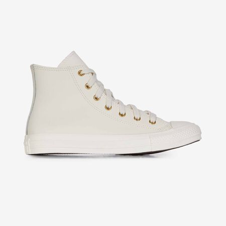 CONVERSE chuck taylor all star CHUCK TAYLOR ALL STAR HI LEATHER BEIGE/DORATO RAGAZZO