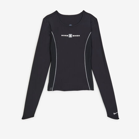 NIKE TOP SHOX LS NERO DONNA