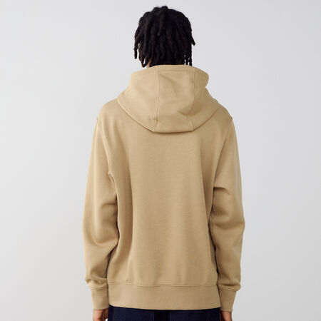 NIKE HOODIE CLUB SMALL LOGO MARRONE/BLU SCURO UOMO