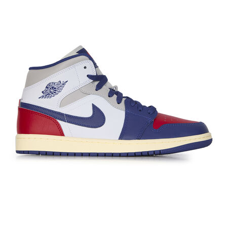 AIR JORDAN 1 MID : BIANCO/BLU/ROSSO