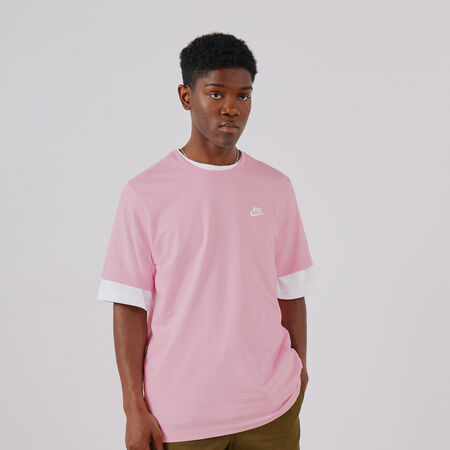 NIKE TEE SHIRT CLUB ROSA/BIANCO UOMO