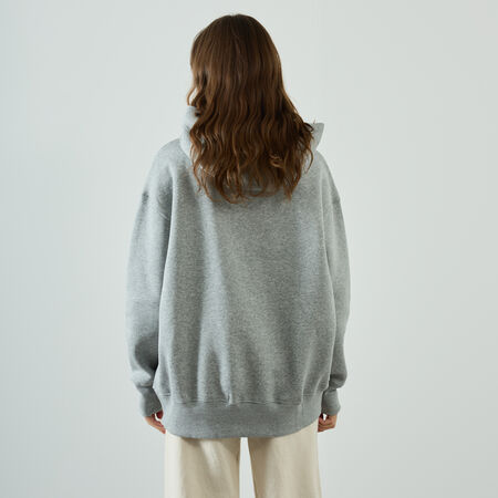 NIKE HOODIE PHOENIX LONG OVERSIZED GRIGIO DONNA