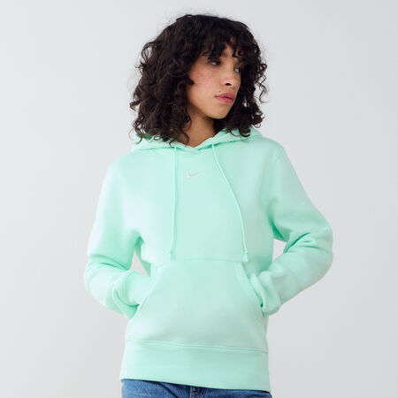 NIKE HOODIE CLUB CENTERED LOGO VERDE DONNA