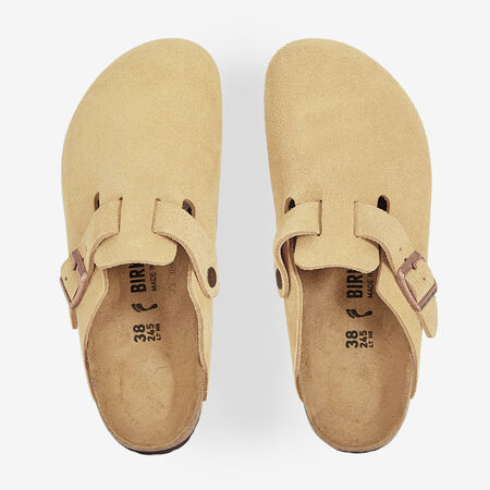 BIRKENSTOCK boston BOSTON SUEDE LATTE CREAM BEIGE DONNA