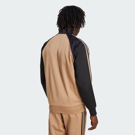 ADIDAS ORIGINALS JACKET FZ SUPERSTAR BEIGE/NERO UOMO