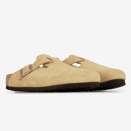 BIRKENSTOCK boston BOSTON SUEDE LATTE CREAM BEIGE DONNA