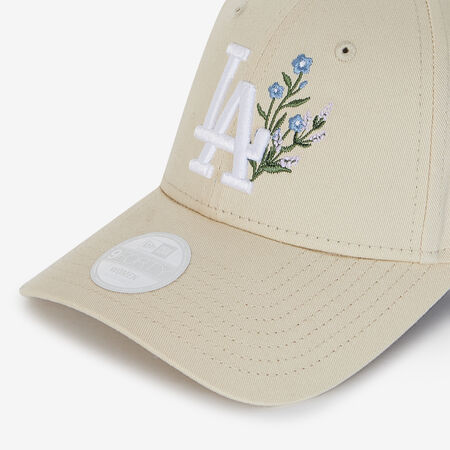 NEW ERA 9FORTY WOMEN LA FLORAL EMBROIDERY BEIGE/BIANCO DONNA