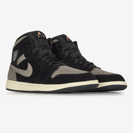 JORDAN air jordan 1 AIR JORDAN 1 MID NERO/MARRONE UOMO