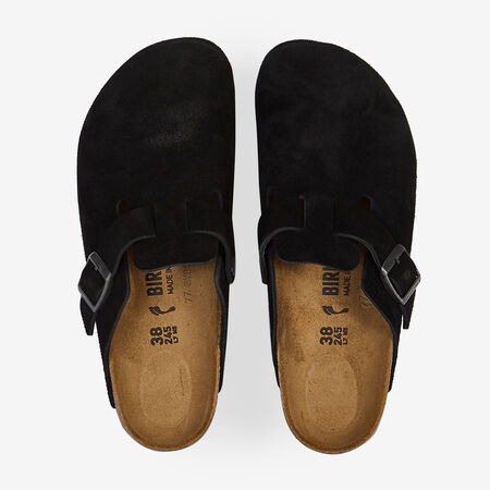 BIRKENSTOCK boston BOSTON SUEDE NERO DONNA