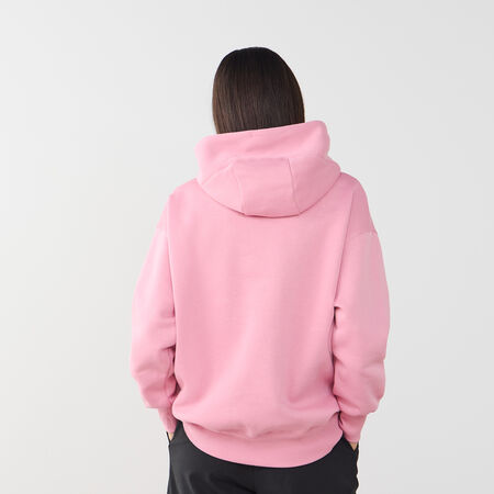 NIKE HOODIE PHOENIX LONG OVERSIZED ROSA/BIANCO DONNA