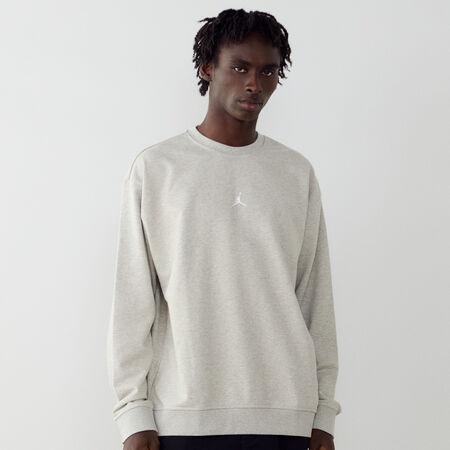 JORDAN SWEAT CREW CENTERED LOGO GRIGIO/BIANCO UOMO