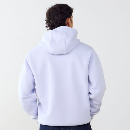 NIKE HOODIE CLUB SMALL LOGO LILLA UOMO