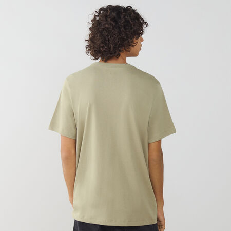 JORDAN TEE SHIRT BIG JUMPMAN BEIGE/BIANCO UOMO