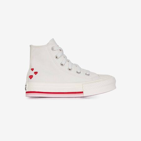 CONVERSE chuck taylor all star CHUCK TAYLOR ALL STAR EVA LIFT HI VALENT BIANCO/ROSA BAMBINO