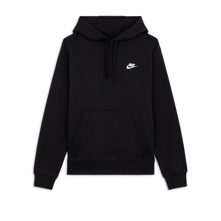 NIKE HOODIE CLUB SMALL LOGO NOIR UOMO