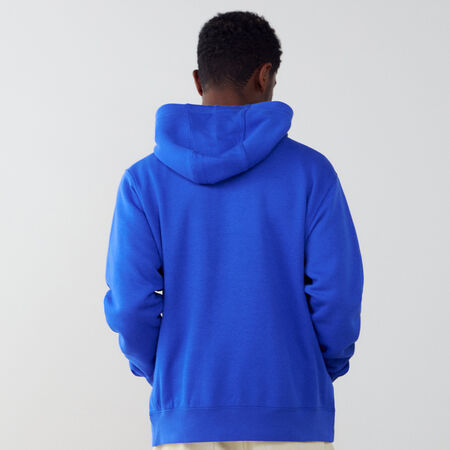 NIKE FELPA CON CAPPUCCIO CLUB SMALL LOGO BLEU/BLANC UOMO