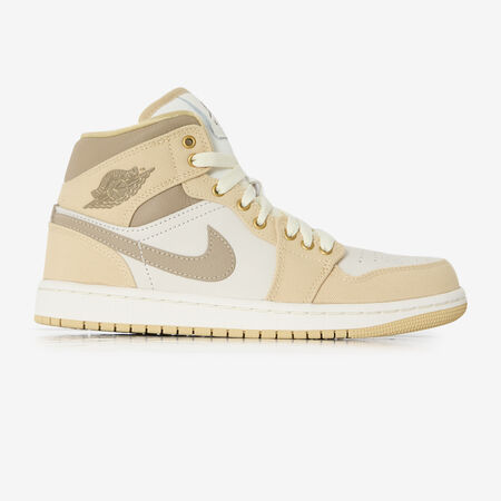 JORDAN air jordan 1 AIR JORDAN 1 MID BIANCO/KAKI DONNA