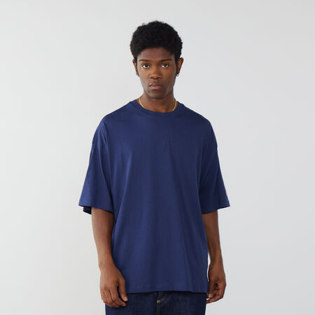 CHAMPION TEE SHIRT CENTERED SMALL LOGO BLU SCURO UOMO