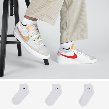 NIKE CHAUSSETTES X3 EVERYDAY MID BIANCO UOMO