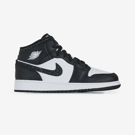 AIR JORDAN 1 MID PANDA ELEPHANT : NOIR/BLANC