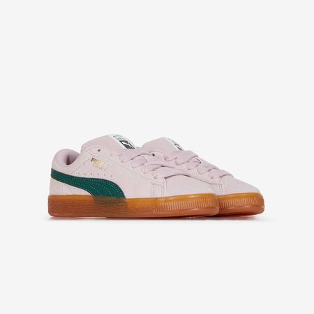 PUMA suede SUEDE XL ROSA/VERDE BAMBINO
