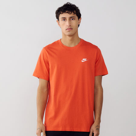 NIKE TEE SHIRT CLUB ARANCIONE/BIANCO UOMO