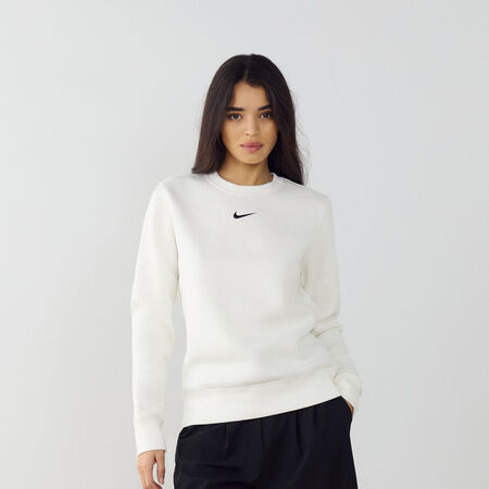SWEAT CREW CLUB CENTERED LOGO : ECRU/NERO