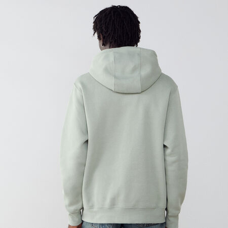 NIKE HOODIE CLUB SMALL LOGO VERDE/BIANCO UOMO