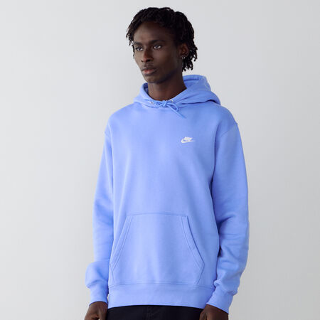 HOODIE CLUB SMALL LOGO : BLU/BIANCO