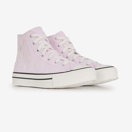 CONVERSE chuck taylor all star CHUCK TAYLOR EVA LIFT HI BEADS ROSA/BIANCO RAGAZZO