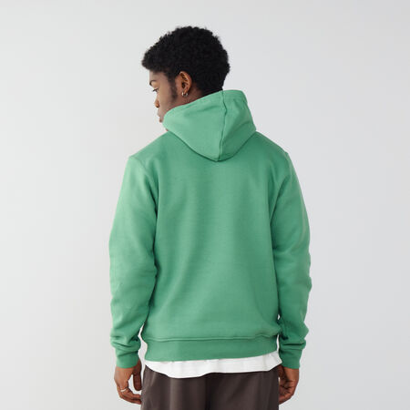 ADIDAS ORIGINALS HOODIE ESSENTIAL TREFOIL VERDE/BIANCO UOMO