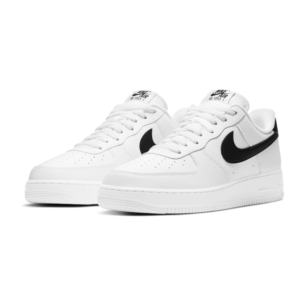 Nike air force bianche e nere uomo deals