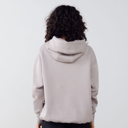 NIKE HOODIE PHOENIX LONG OVERSIZED GRIGIO DONNA