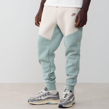 NIKE PANT JOGGER TECH FLEECE BLU/BEIGE UOMO